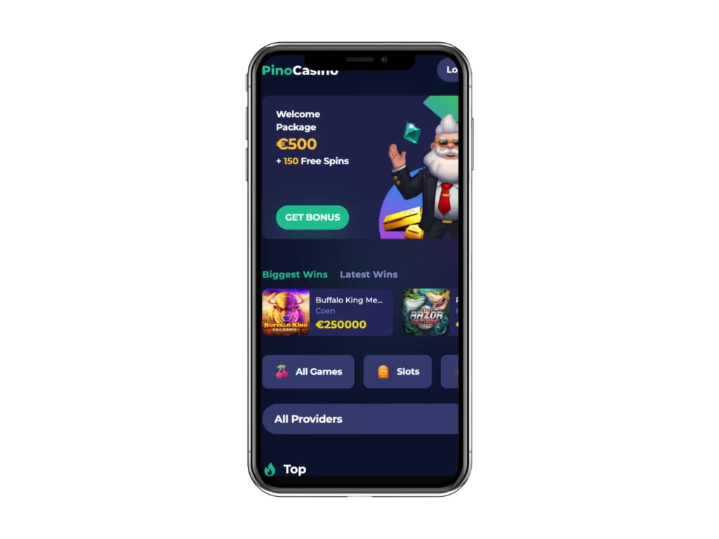 Pinocasino Mobiele App